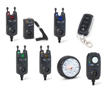 Anaconda sada 4 hlásičů s příposlechem, čidlem pohybu, světlem a dálkovým ovládáním Vipex RS profi set (červená, zelená, modrá,