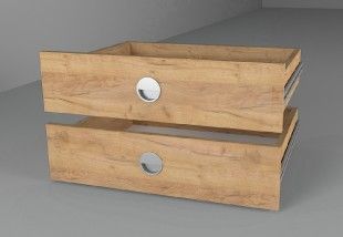 Casarredo Zásuvky (2ks) 43x60 ke skříni kraft zlatý