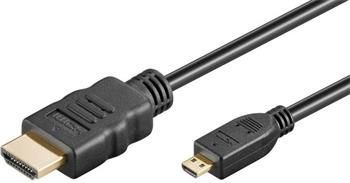 PremiumCord HDMI A - HDMI micro D, 1m