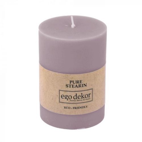 Fialová svíčka Baltic Candles Eco, výška 10 cm