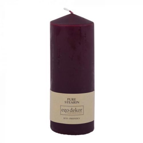 Vínově červená svíčka Baltic Candles Eco Top, výška 18 cm