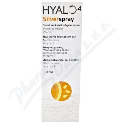 HYALO4 SILVER SPRAY 50 ML SUSPENZNÍ SPREJ S KYSELINOU HYALURONOVOU K OŠETŘEN