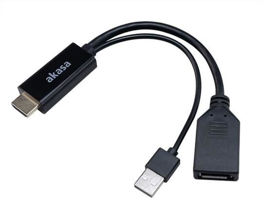 AKASA - HDMI na DP kabel, AK-CBHD24-25BK
