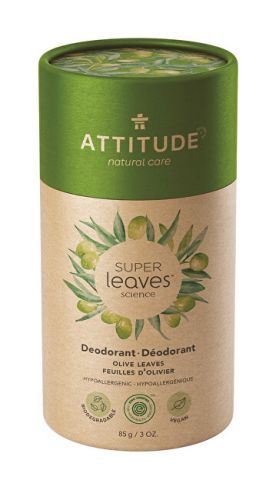 ATTITUDE Přírodní tuhý deodorant Super leaves  - olivové listy 85 g