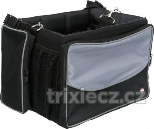 Přepravní FRONT-BOX na KOLO šedá - 41x26x26cm/7kg