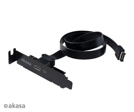 AKASA - USB 3.1 gen 2 Typ C PCI záslepka low profile, AK-CBUB37-50L