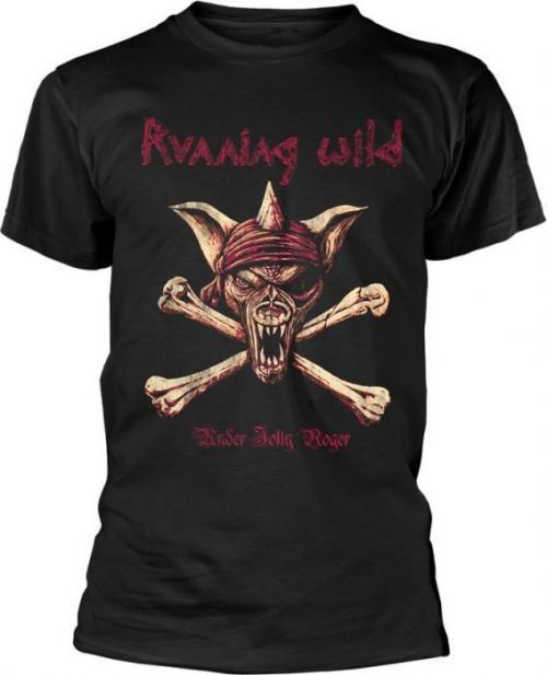 Running Wild Under Jolly Roger Crossbones T-Shirt S