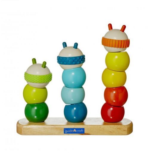 Guide Craft navlékací dřevěné housenky