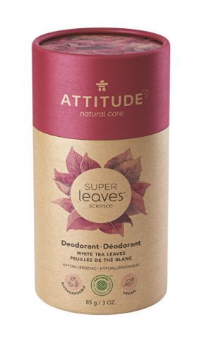 ATTITUDE Přírodní tuhý deodorant Super leaves  - listy bílého čaje  85 g