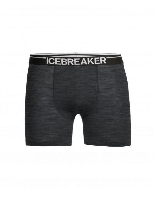 Pánské boxerky ICEBREAKER Mens Anatomica Boxers, Jet HTHR velikost: L