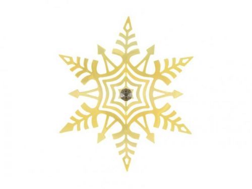 MFP 8885955 vločka zlatá závěs vánoční plech. 8cm 1805B-129.10/001