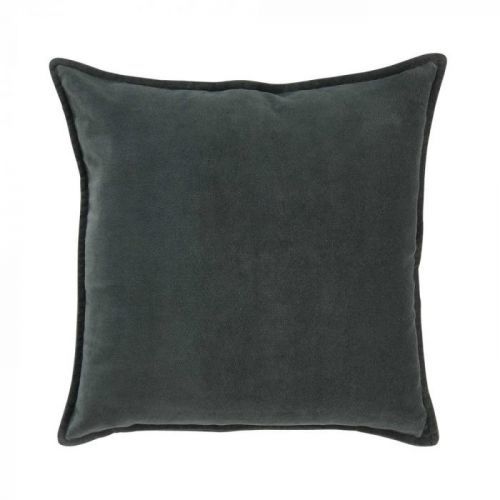 COTTON VELVET Polštář 45 x 45 cm - tm. zelená