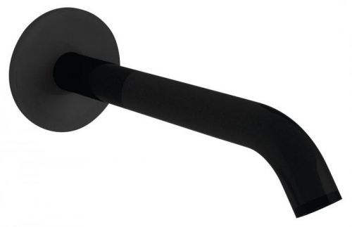 SAPHO Nástěnná výtoková hubice, kulatá, 165mm, černá mat BO515