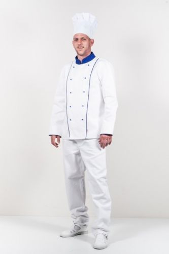 Kuchařský  kabát modrý 46