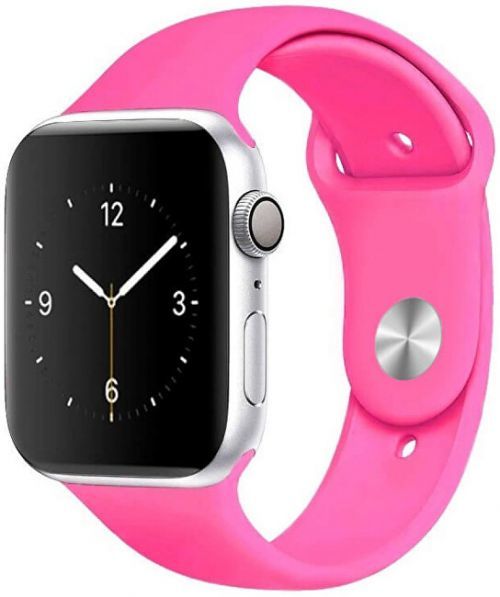 Wotchi Silikonový řemínek pro Apple Watch - Barbie růžová 38/40 mm - S/M