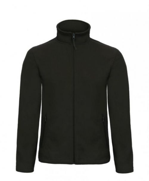 Mikina pánská B&C Micro Fleece - černá, S