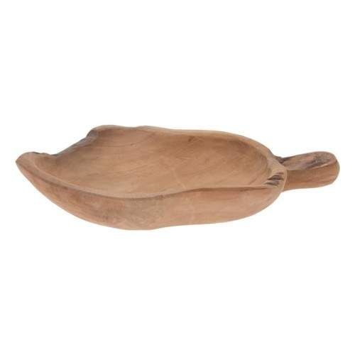 Miska tvar s madlem teak 37cm