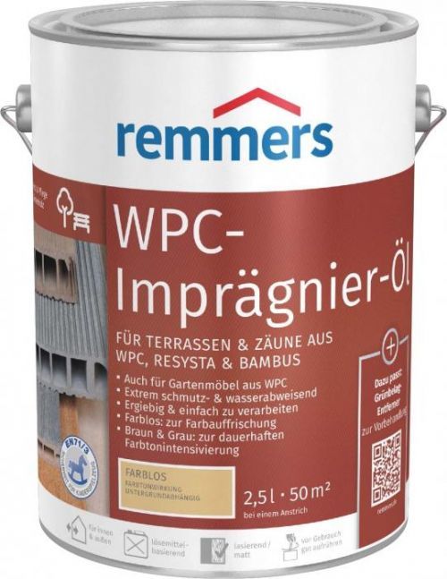 Impregnace olejová Remmers WPC bezbarvá 2,5 l
