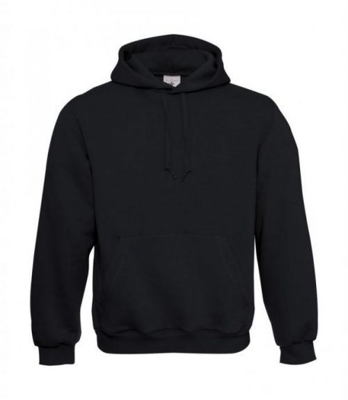 Mikina B&C Standard Hooded - černá, XL