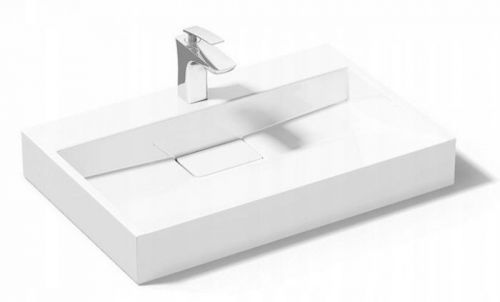 Rea Umyvadlo na desku konglomerátové Goya 60 cm bílá 3755