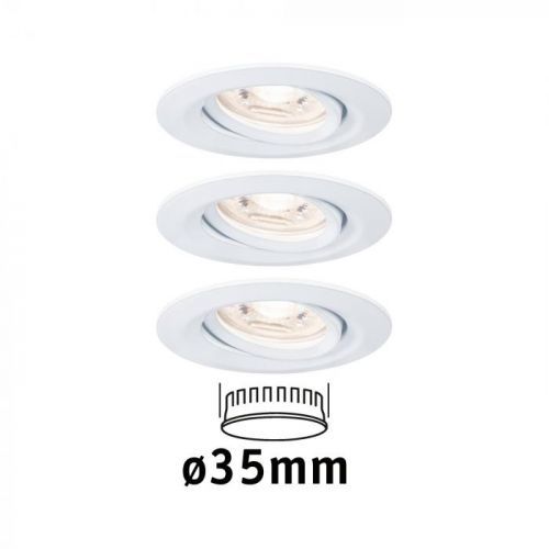 PAULMANN LED vestavné svítidlo Nova mini výklopné 3x4W 2700K bílá mat 230V 942.93 94293