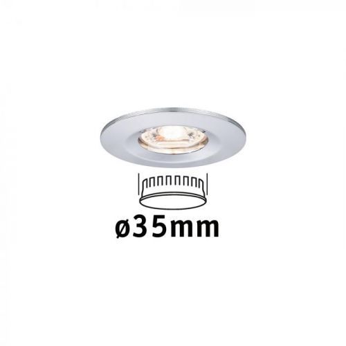 PAULMANN LED vestavné svítidlo Nova mini nevýklopné IP44 1x4W 2700K chrom 230V 943.02 94302