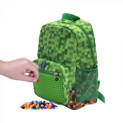 PIXIE CREW dětský batoh ADVENTURE gr zelená kostka