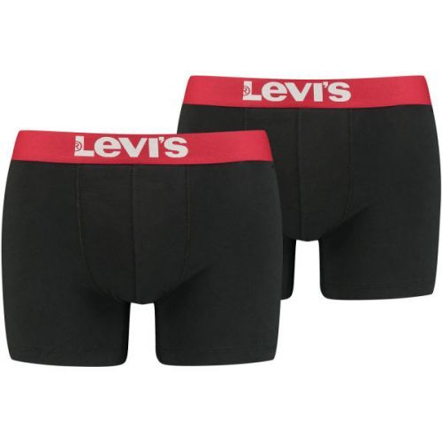 Levi's MEN SOLID BASIC BOXER 2P  S - Pánské boxerky