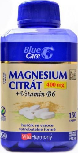 VitaHarmony XXL Magnesium citrát 400mg + Vitamin B6 150tbl