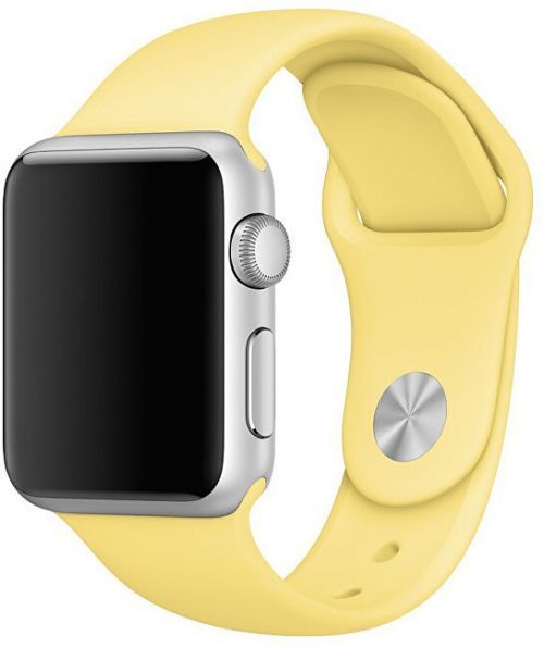 Wotchi Silikonový řemínek pro Apple Watch - Žlutá 42/44 mm - S/M