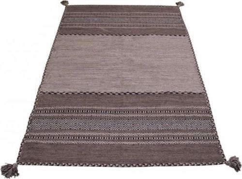 Šedo-béžový bavlněný koberec Webtappeti Antique Kilim, 120 x 180 cm