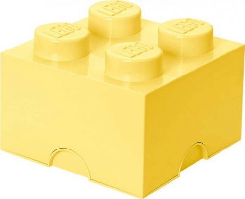 Světle žlutý úložný box čtverec LEGO®