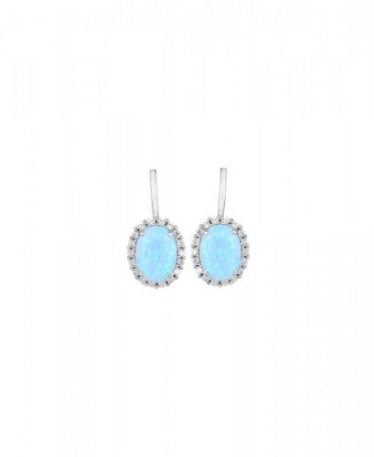 Náušnice se syntetickými opály 337-087-000814 3.05g