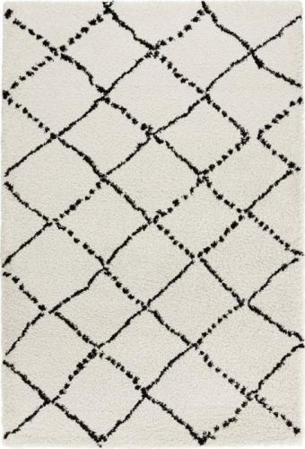 Béžovo-černý koberec Mint Rugs Allure Ronno Black White, 80 x 150 cm