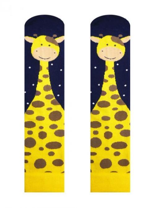Pánske ponožky giraffe navy-žltá 39-42