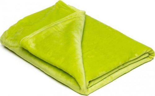 Světle zelená mikroplyšová deka My House, 150 x 200 cm