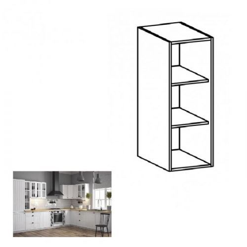 Horní skříňka policová PROVANCE W200 bílá Tempo Kondela