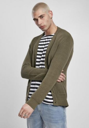 Boxy Cardigan - olive L