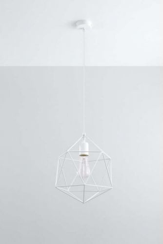 Bílé závěsné svítidlo Nice Lamps Donato