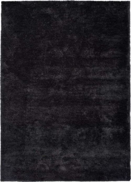 Antracitově černý koberec Universal Shanghai Liso, 80 x 150 cm
