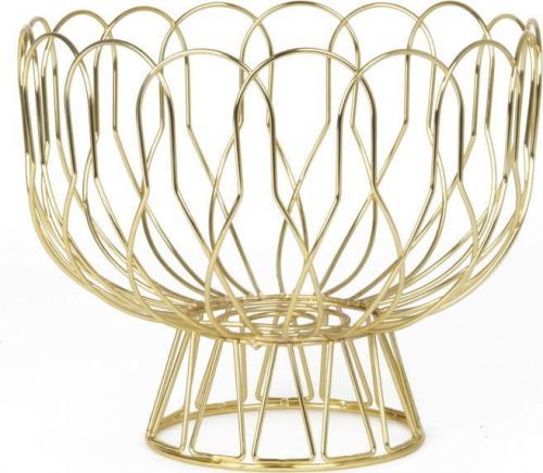 Mísa na ovoce ve zlaté barvě PT LIVING Wired