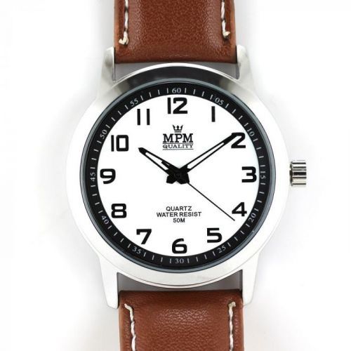 Klasické pánské hodinky na černém řemínku. Luminiscenční ručky..0354 W01M.10583.A