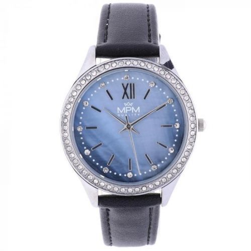 Elegantní dámské hodinky s perleťovým ciferníkem s kamínky a indexy. .01727 171676 MPM Pearl 11269.A