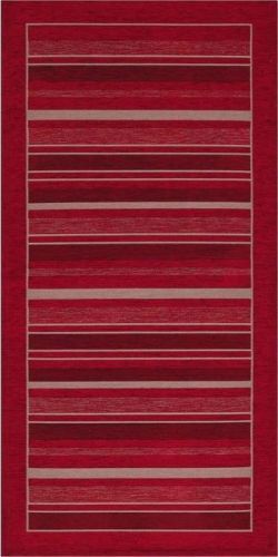 Červený běhoun Floorita Velour, 55 x 115 cm