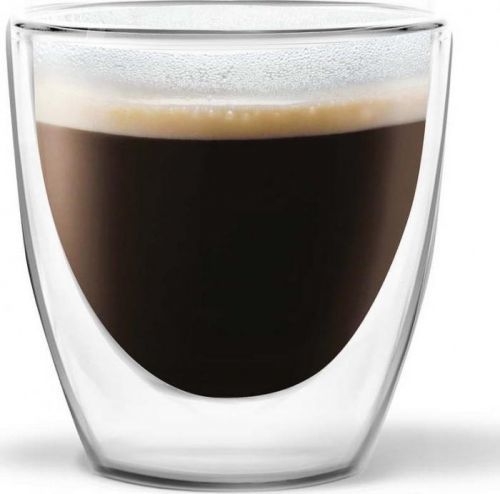 Sada 2 dvoustěnných sklenic Vialli Design Ronny Espresso, 80 ml