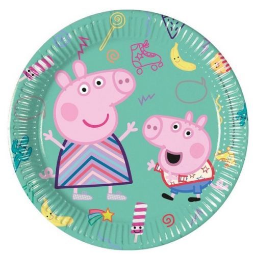 Talíře prasátko Pepina (Peppa) 20 cm 8 ks