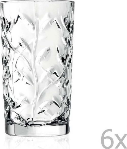 Sada 6 křišťálových sklenic RCR Cristalleria Italiana Abelie, 360 ml