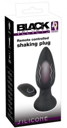 Black velvet - cordless, radio, pulsating anal vibrator (black)