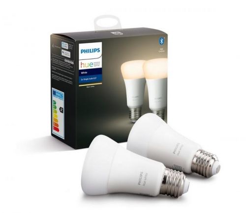 Philips SADA 2x LED Stmívatelná žárovka Philips HUE WHITE E27/9W/230V 2700K
