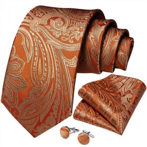 pánská kravata Gold Paisley